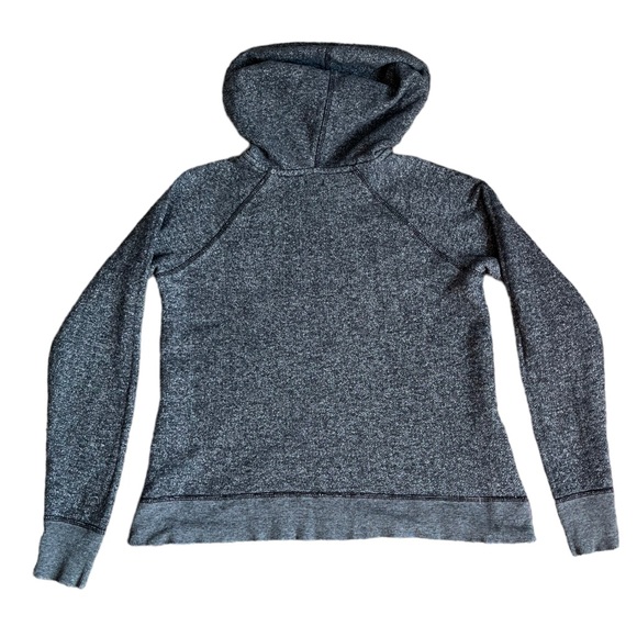 Aerie Grey Hooded Sweatshirt with Lace | Women's Small - Picture 3 of 5